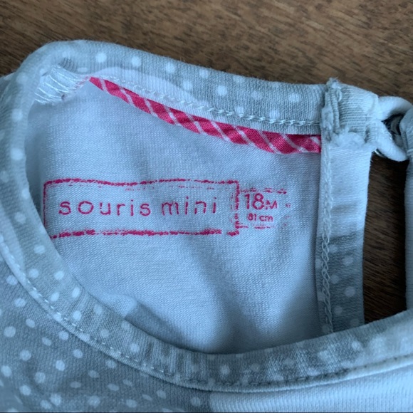 2/$10 SOURIS MINI Toddler girl short sleeve top 18m - Picture 3 of 6